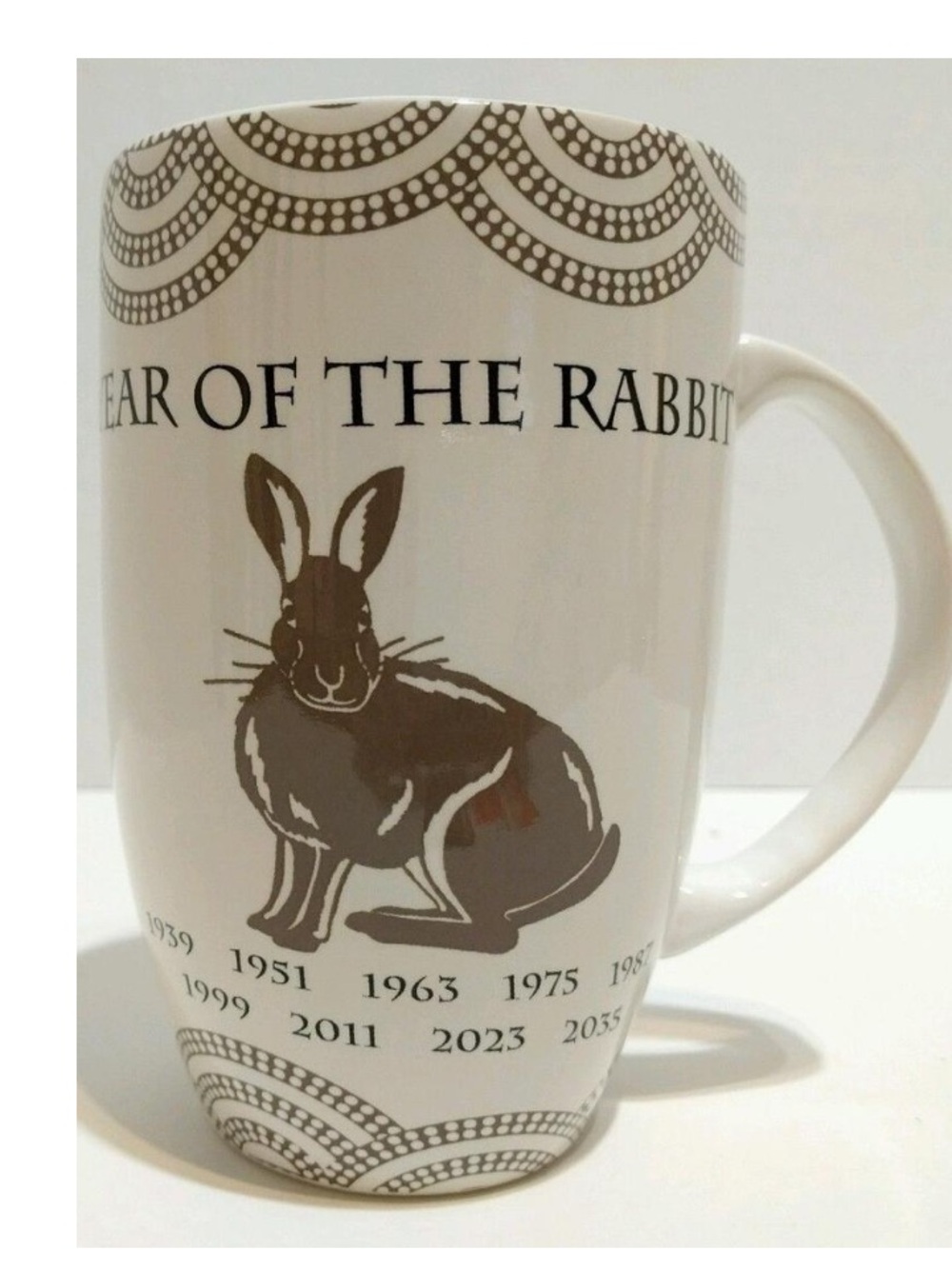 Coventry Porcelain Mug Year of The Rabbit zodiac brown